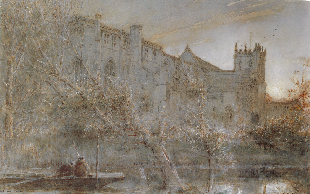 Albert Goodwin, The Abbey Church, Christchurch