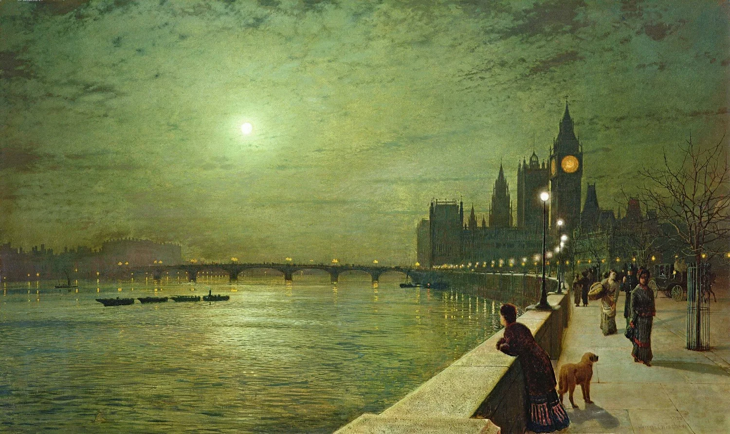 John Atkinson Grimshaw, Reflections on the Thames, Westminster