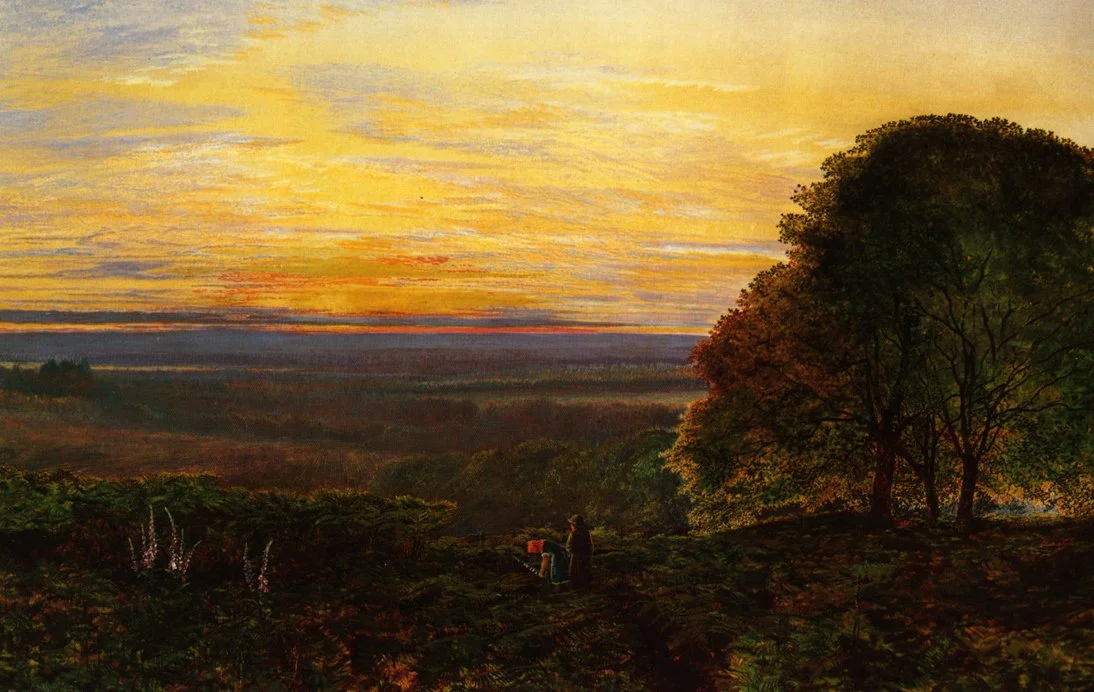 Atkinson Grimshaw, Sunset from Chilworth Common, Hampshire