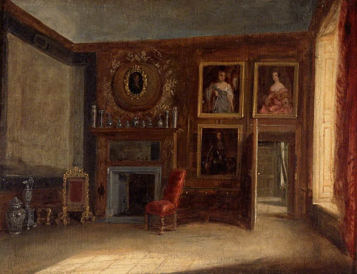 Charles Robert Leslie, The Queen's Private Bedchamber, Hampton Court Palace