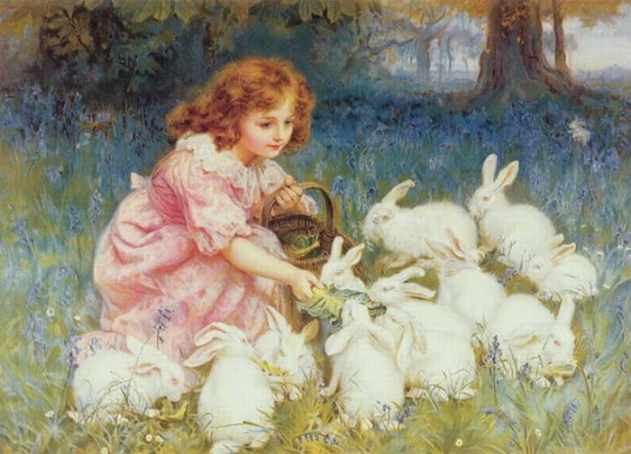 Frederick Morgan, Feeding the Rabbits