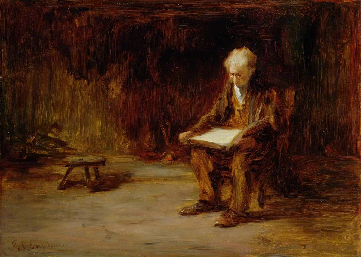 George Paul Chalmers, Reading by the Fireside