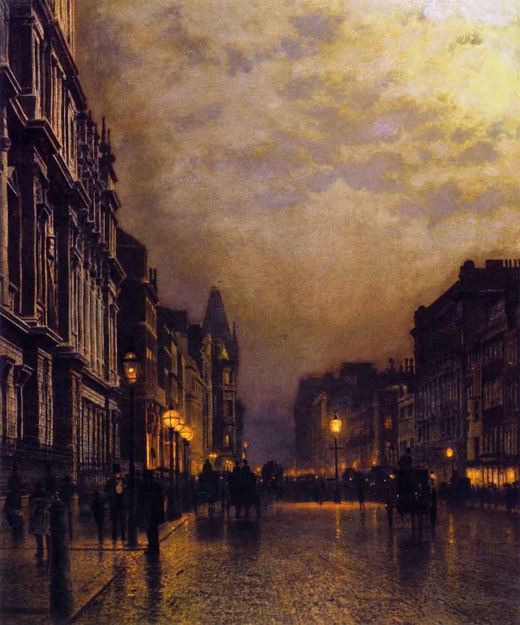 John Atkinson Grimshaw, Piccadilly at Night