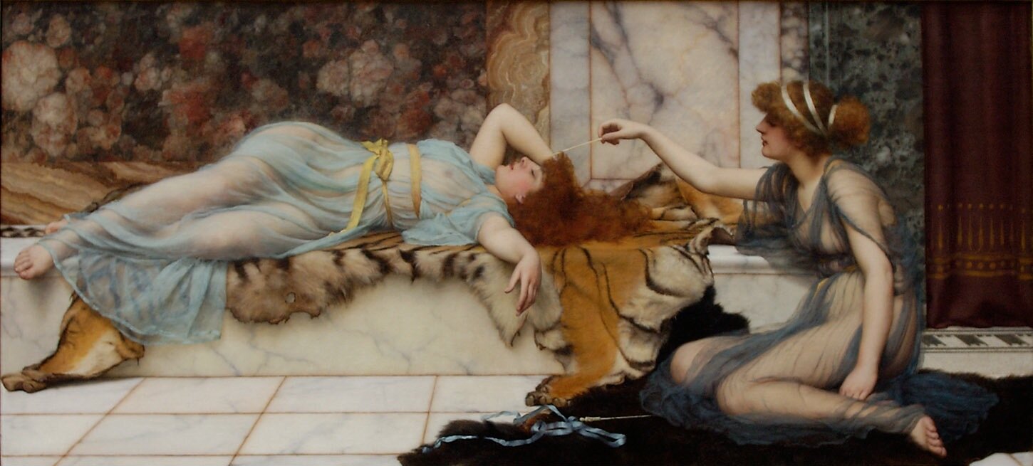 John William Godward, Mischief and Repose