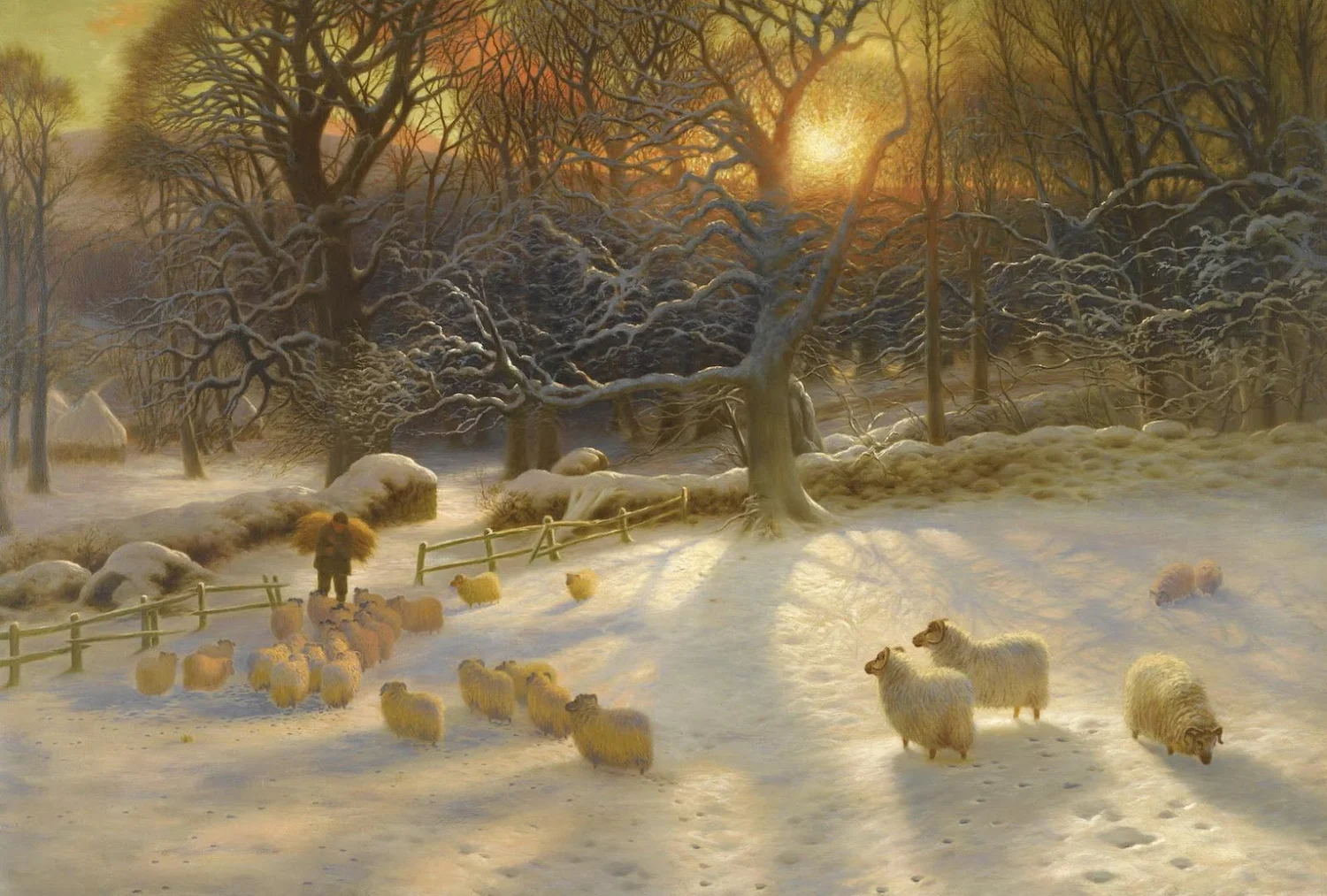 Joseph Farquharson, The Shortening Winter’s Day is Near a Close