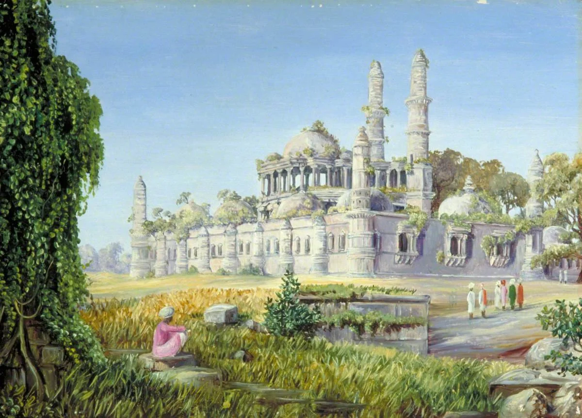 Marianne North, A Ruined Mosque at Champaneer