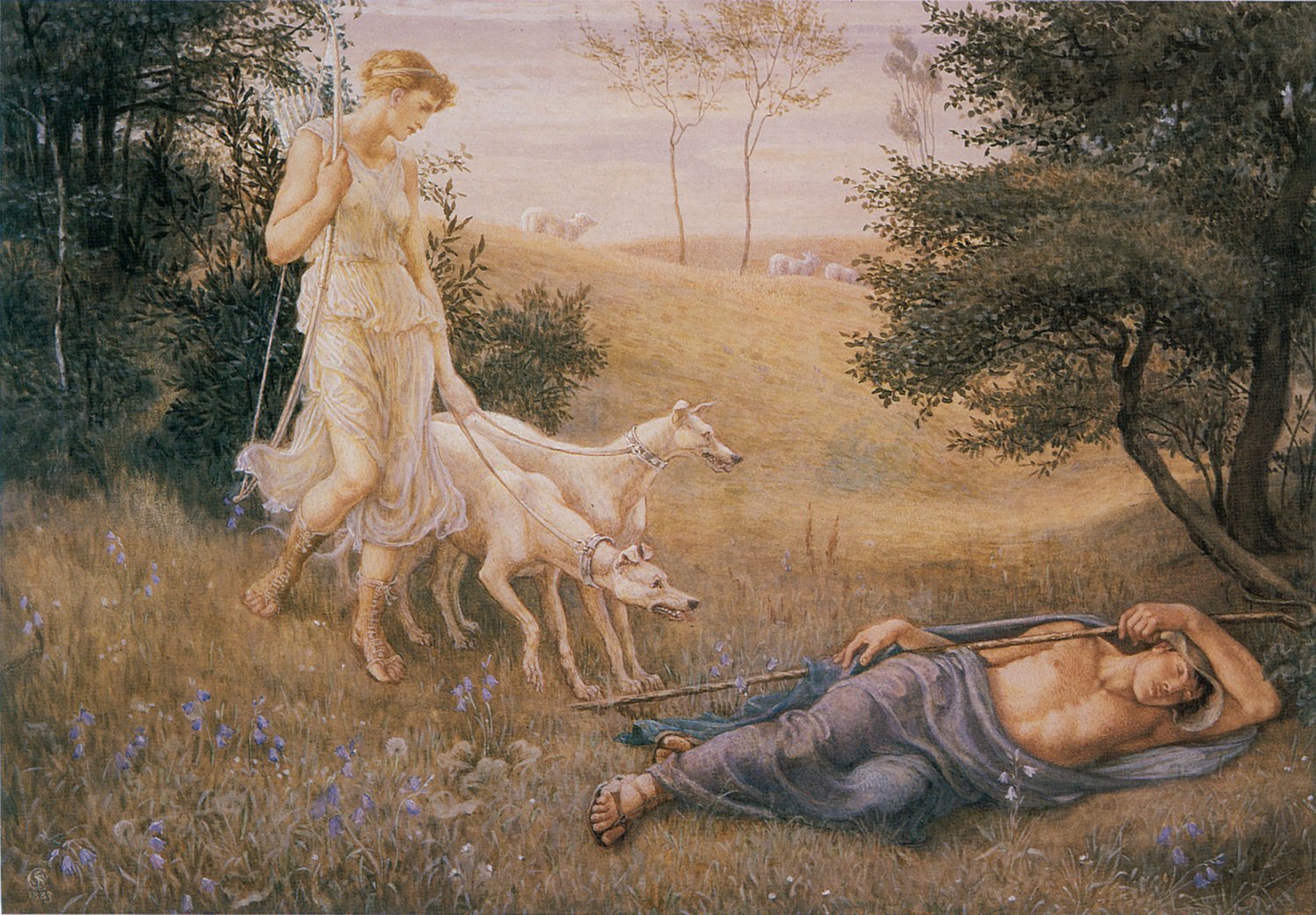 Walter Crane, Diana and Endymion