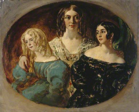William Etty, The Hon. Mrs. Caroline Norton and Her Sisters (Caroline is probably the one on the right)