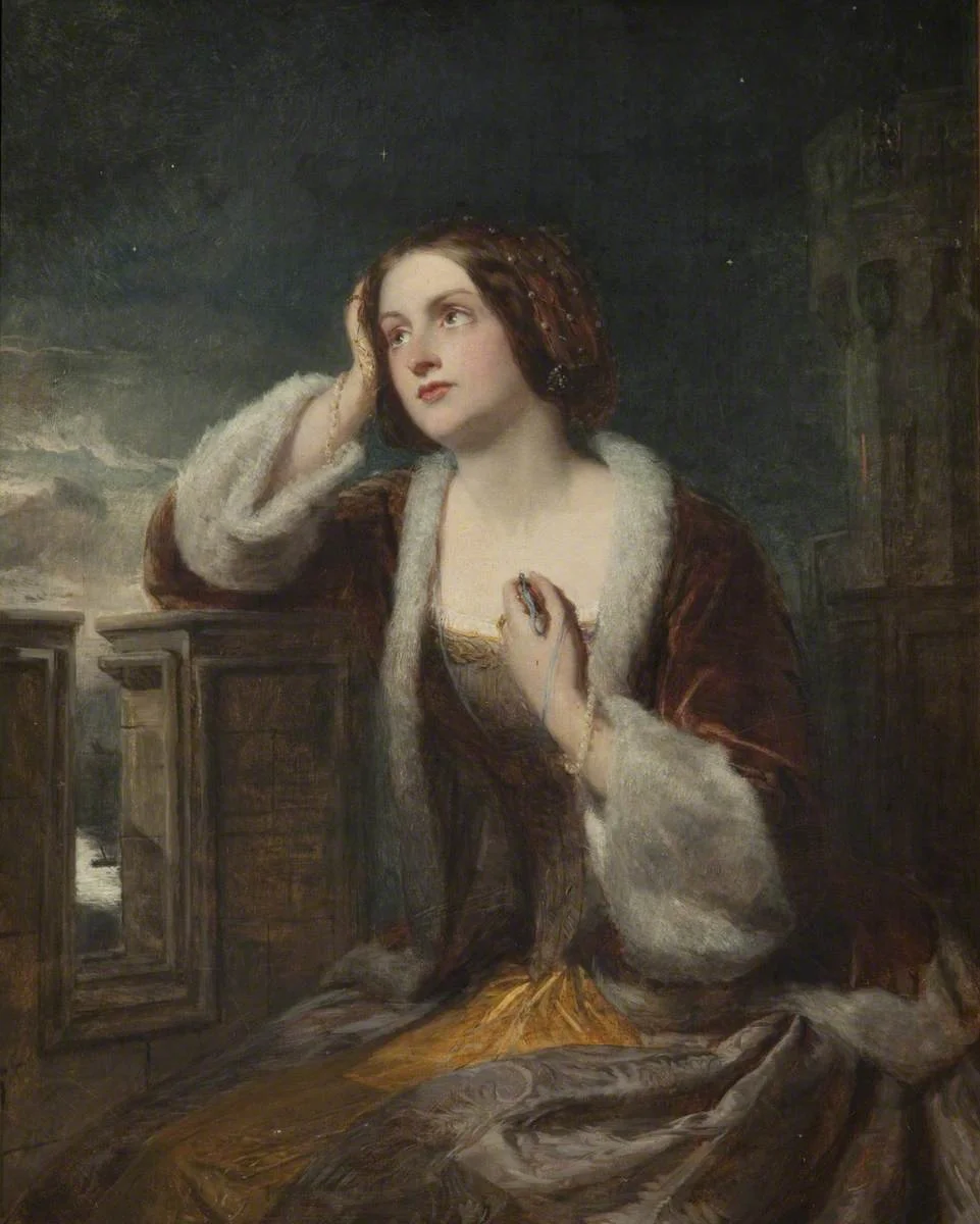 William Powell Frith, Catherine Seyton Looking from the Battlements at Loch Leven Castle