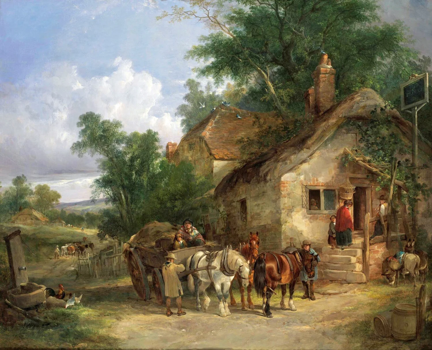 William Shayer Senior, A Halt at the Inn