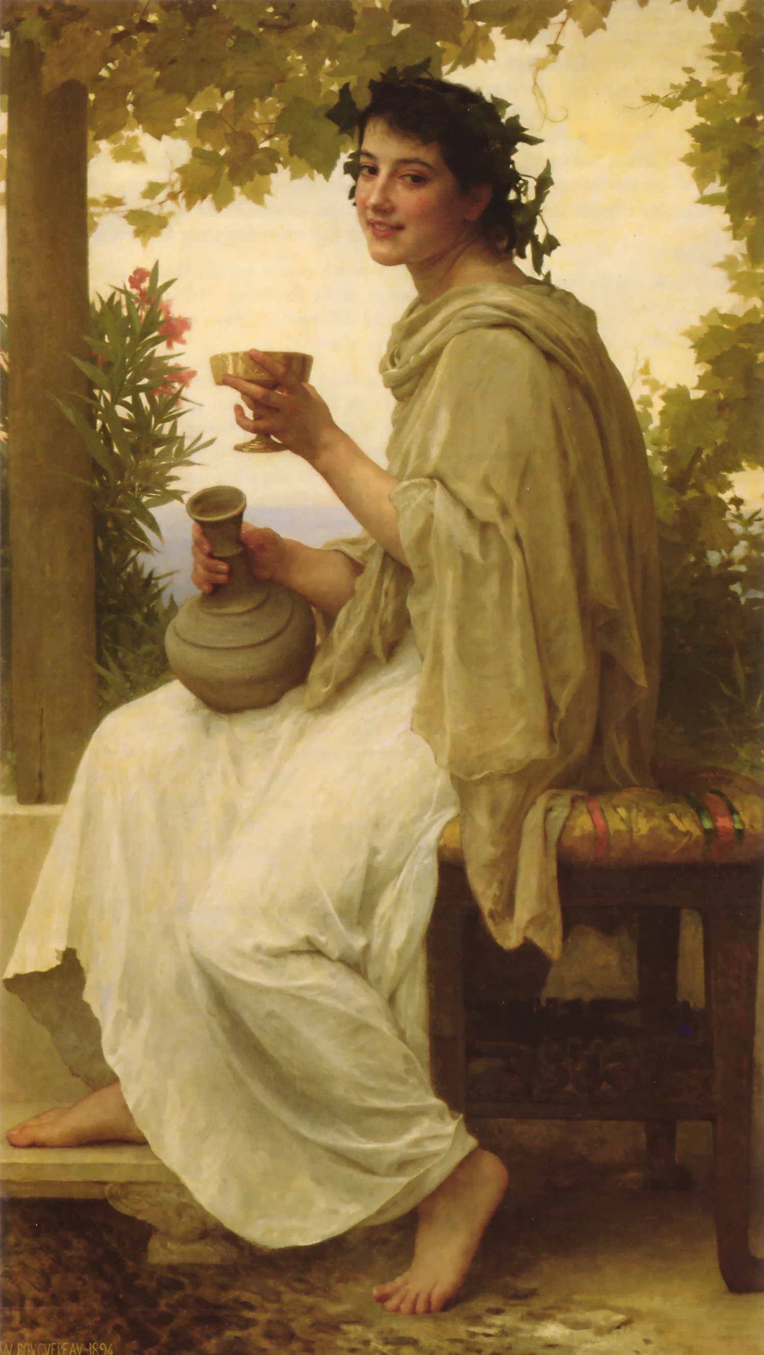 William-Adolphe Bouguereau, Bacchante (see 67 Across)