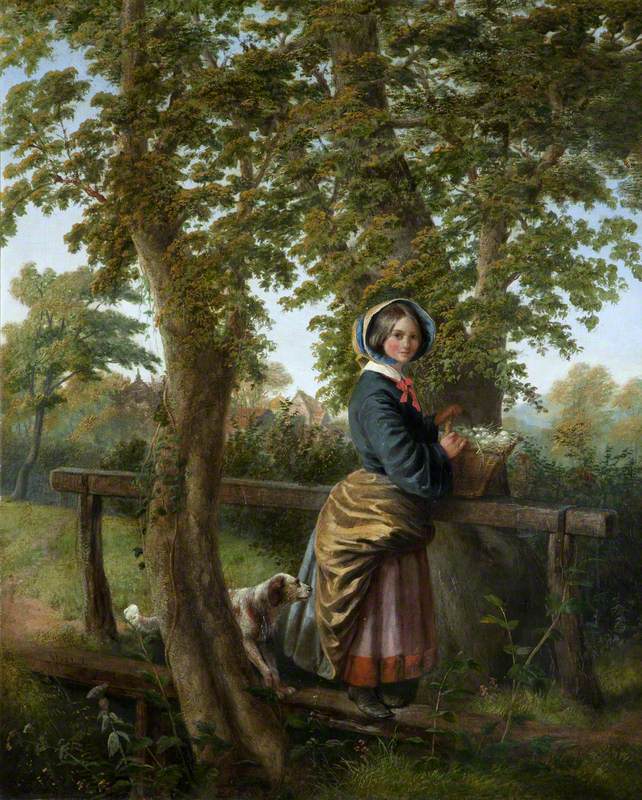 William Mulready, Young Girl with a Basket of Eggs